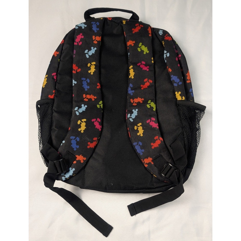 Walt Disney World Mickey Mouse Rainbow Silhouette Black Backpack Disney Parks - Picture 2 of 6